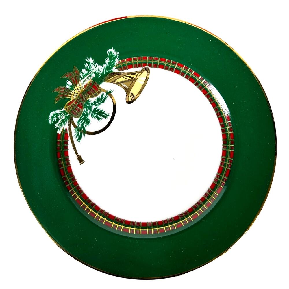 "The Hunt by Georges Briard Green Rim Accent" Salad Plate-Extremely Rare!